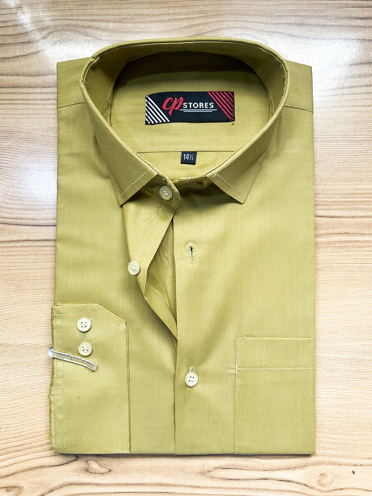 MFS704 Men's Formal Dress Shirt Olive
