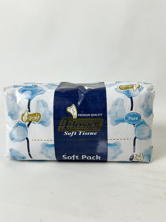 Flossy Soft Pack 2 Ply Premium Tissue Pack
