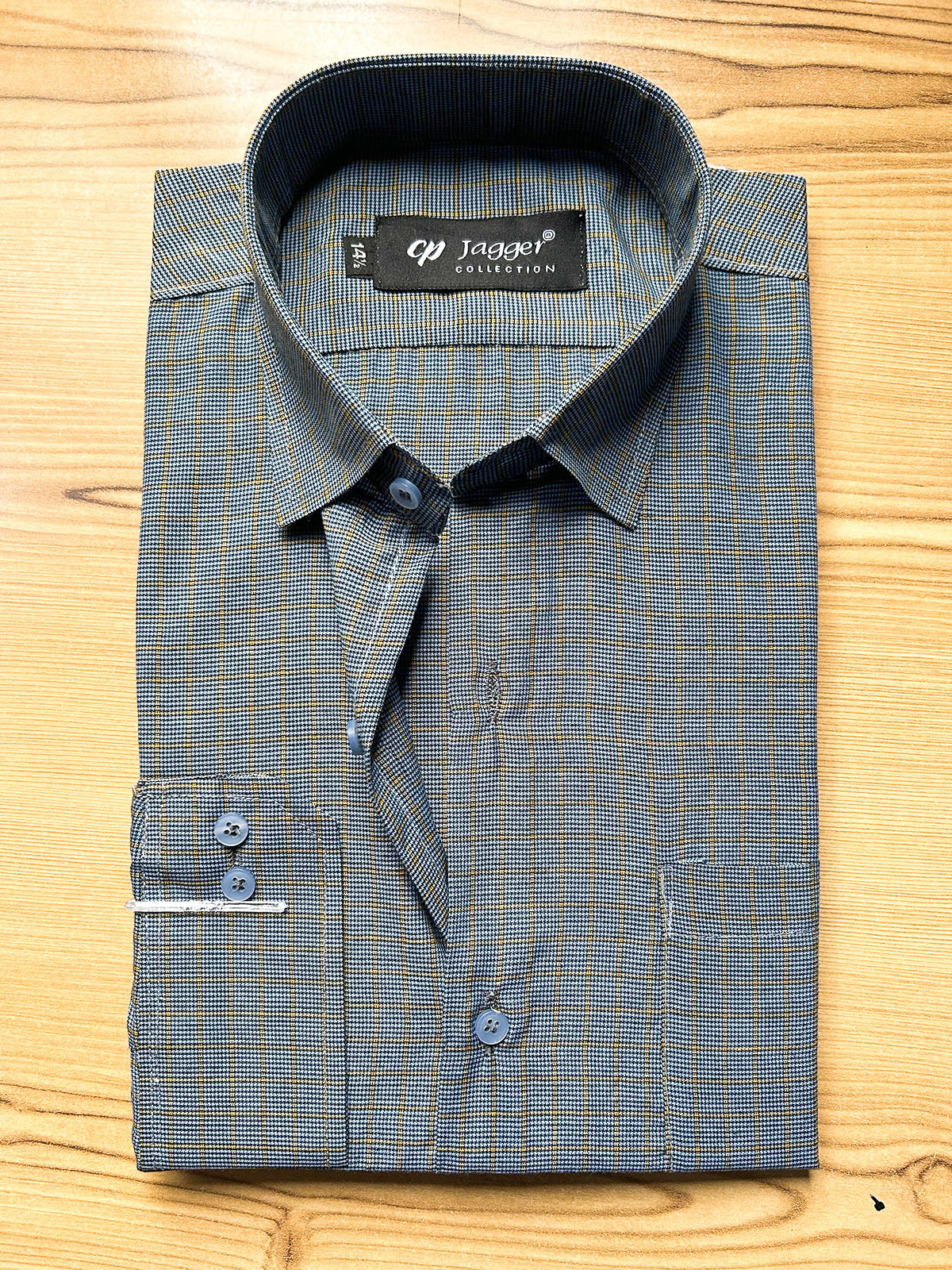 MFS696 Men's Formal Dress Shirt B Checks