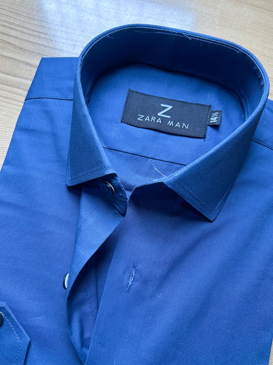 MFS700 Dark Blue Formal Dress Shirt For Men