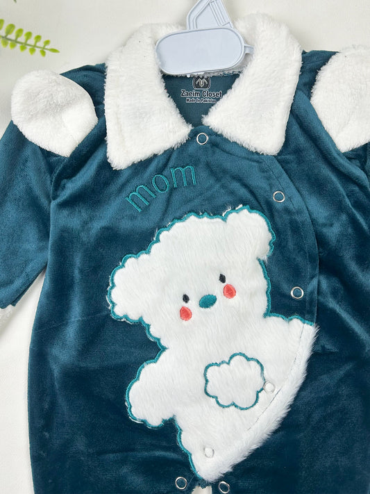 0Mth - 3Mth Green Romper For Newborn NBR162