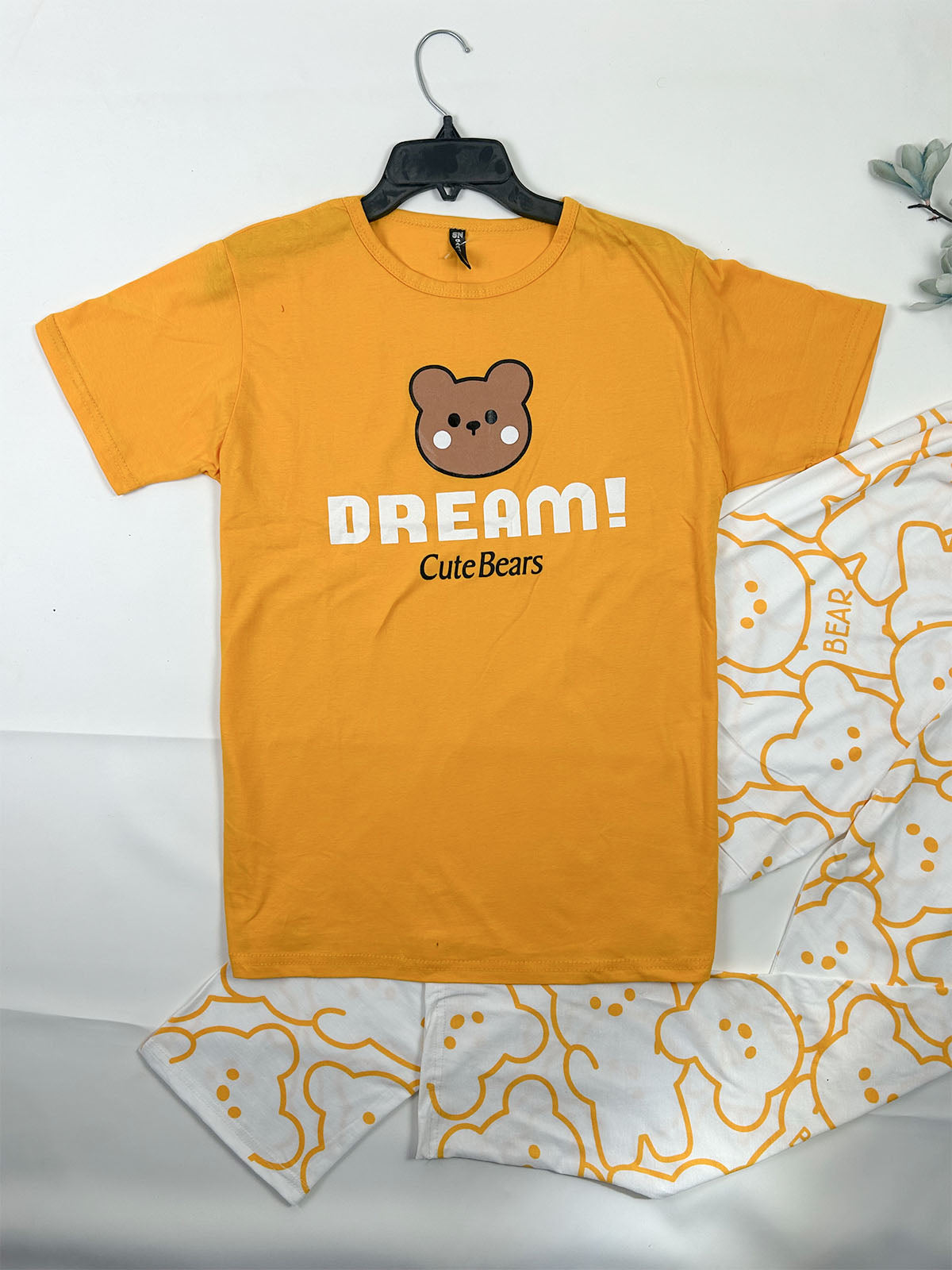 Dream Yellow Night Suit For Women/Girls WNS73