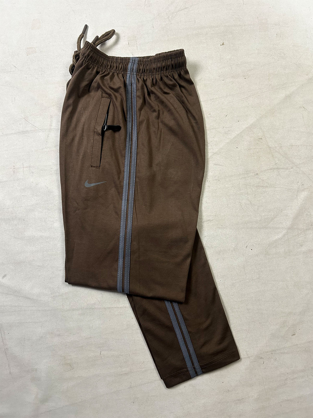 NK Brown Double Stripe Trouser for Men MT238