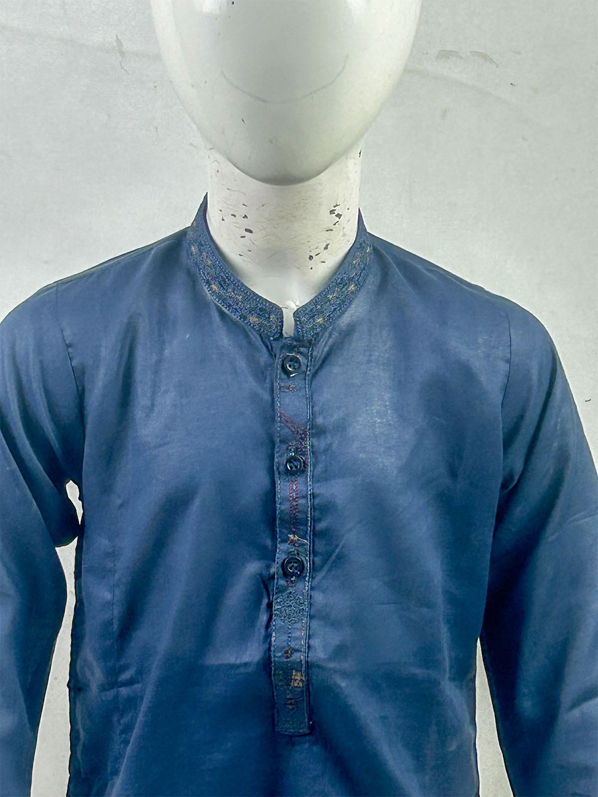 2Yrs - 8Yrs Navy Blue Kurta Pajama Suit For Boys AM BKS224