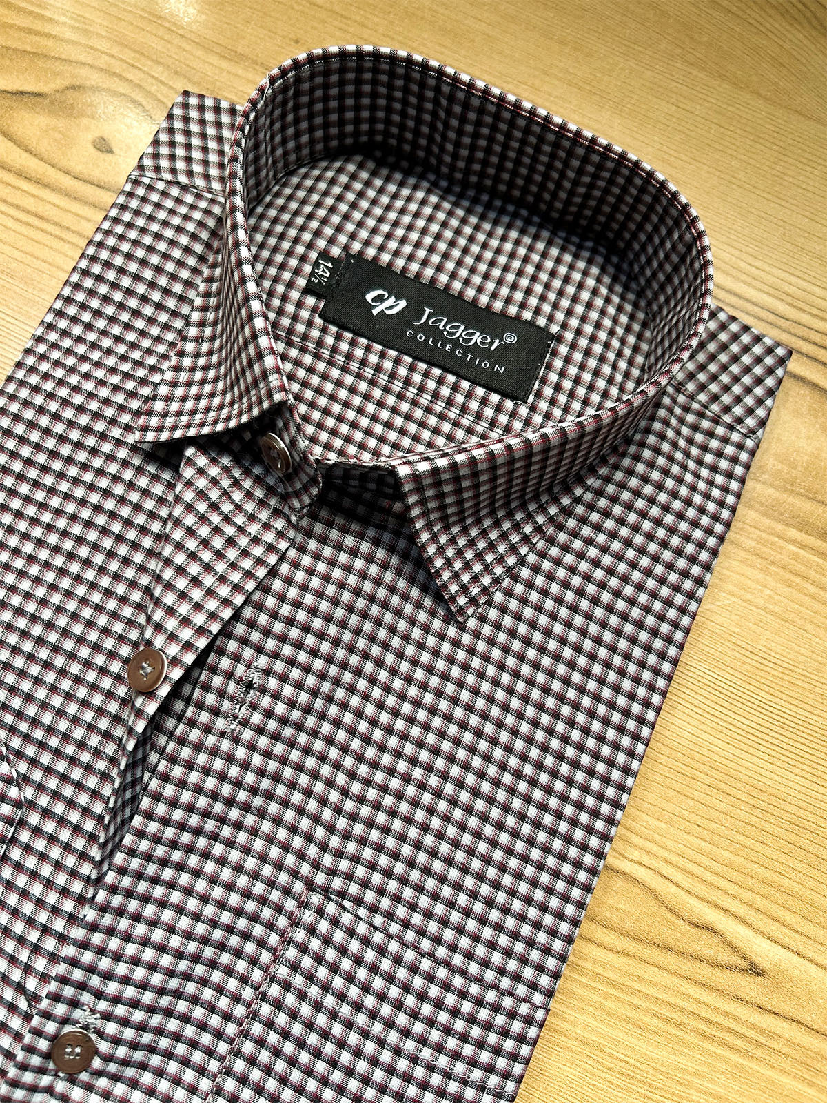 MFS681 Mini Checks Formal Dress Shirt For Men