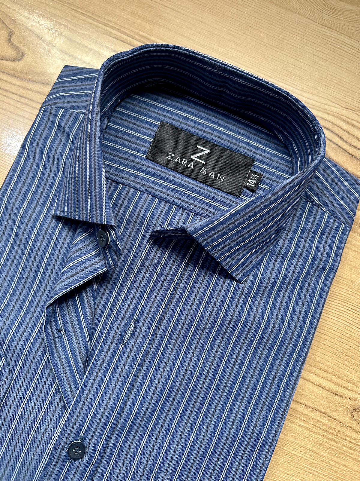 MFS675 Blue Lines Formal Dress Shirt For Men