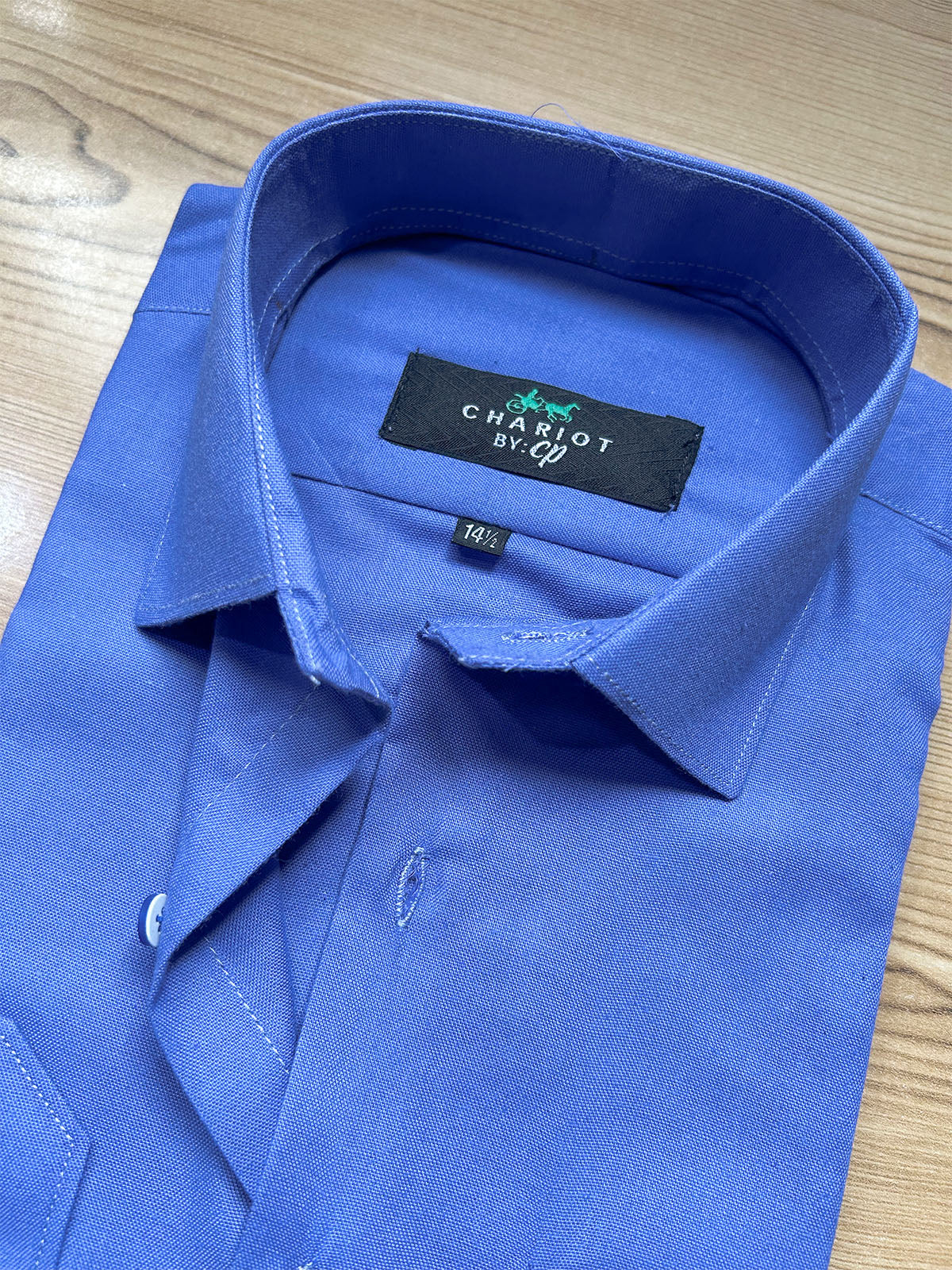 MFS686 Blue Formal Dress Shirt For Men
