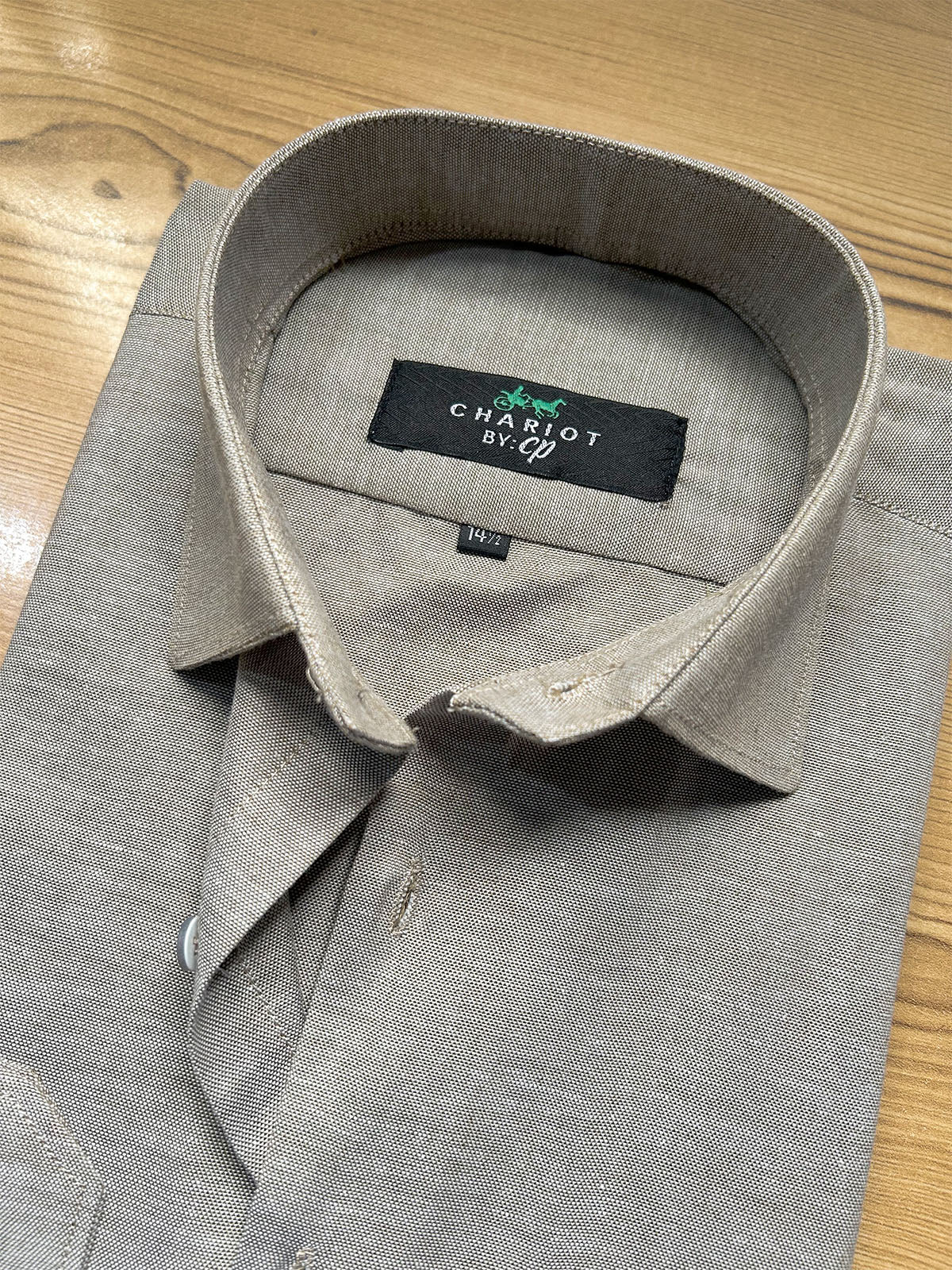 MFS687 Slate Brown Formal Dress Shirt For Men