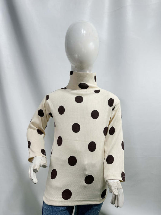 1.5Yr - 5Yrs Light Brown High Neck For Girls TB GHN05