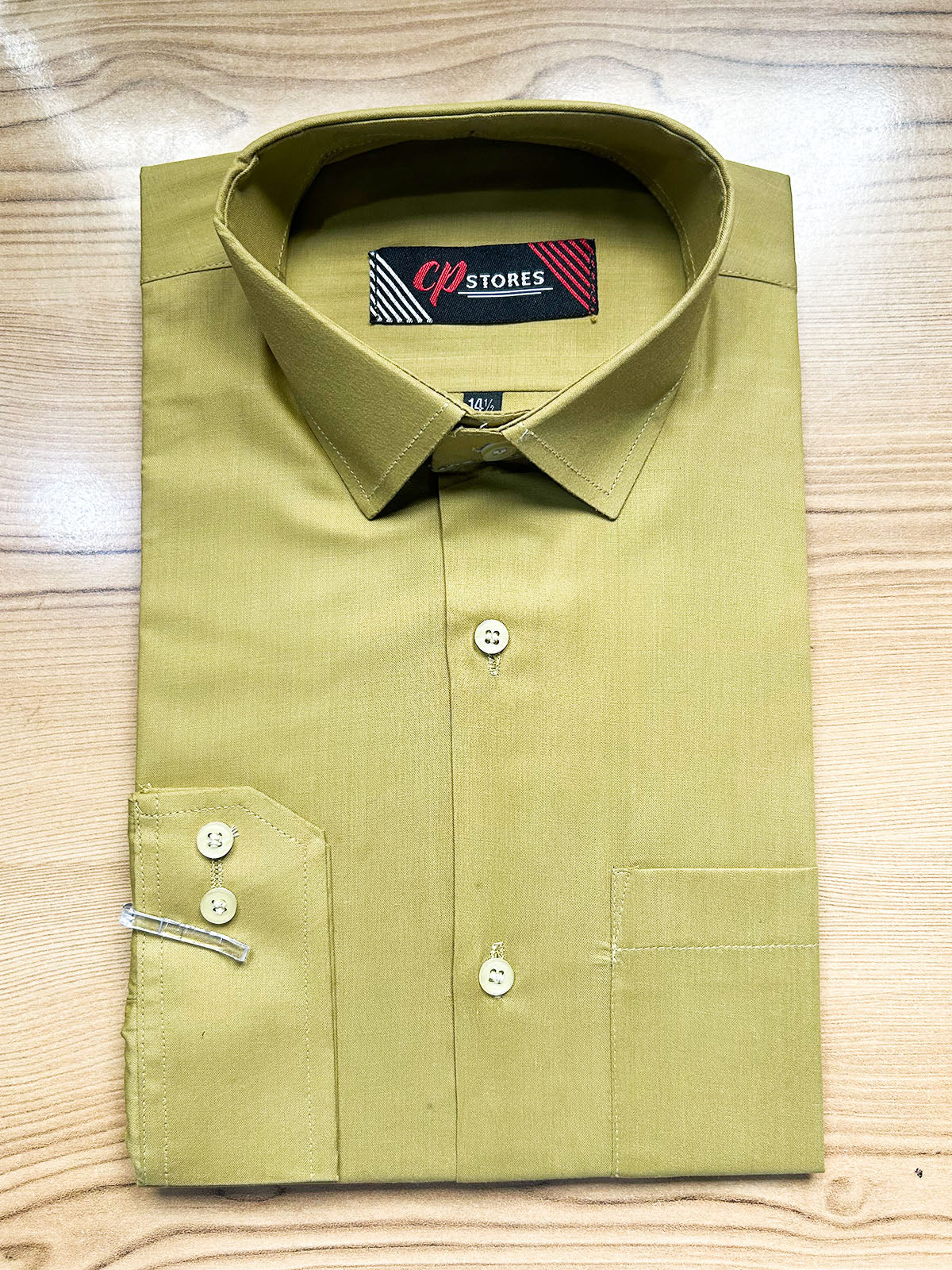 MFS704 Men's Formal Dress Shirt Olive