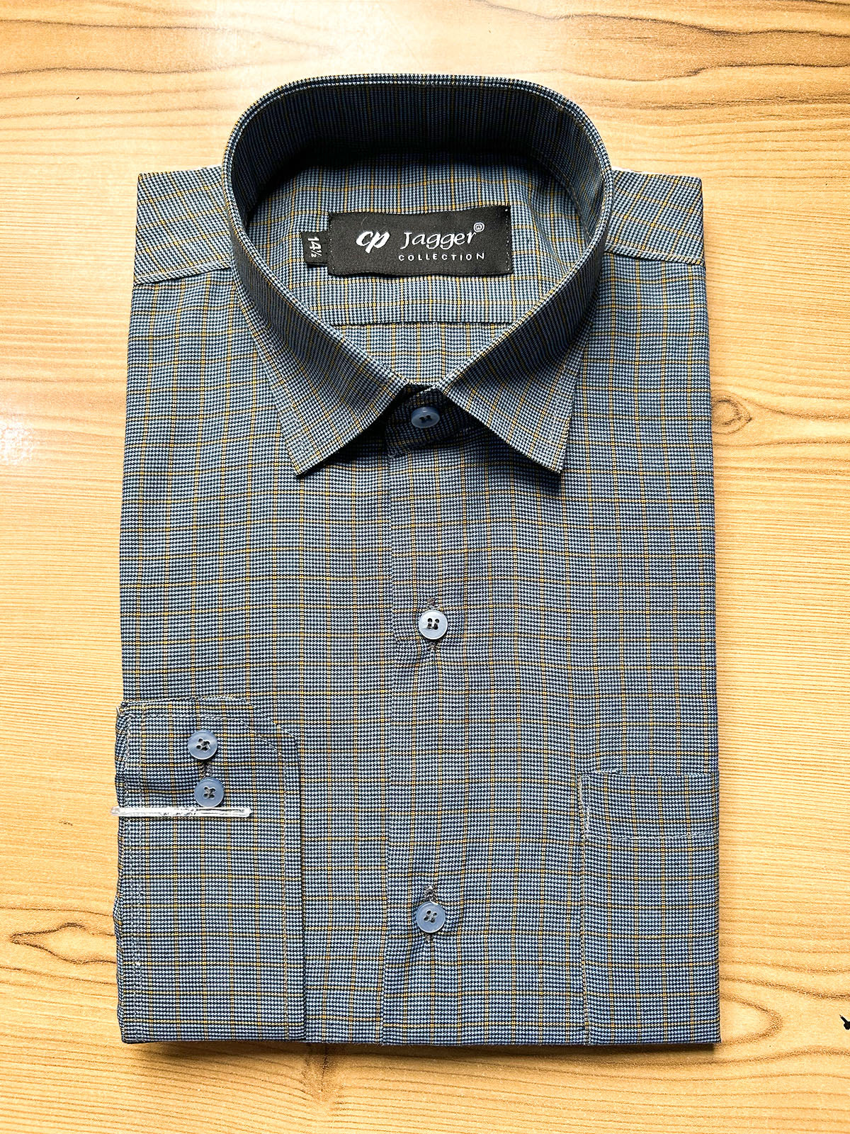 MFS696 Men's Formal Dress Shirt B Checks
