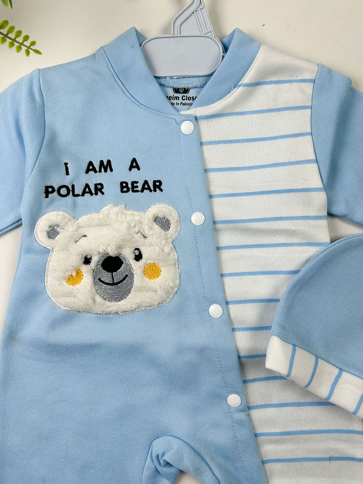 0Mth - 3Mth Sky Blue Romper For Newborn NBR167