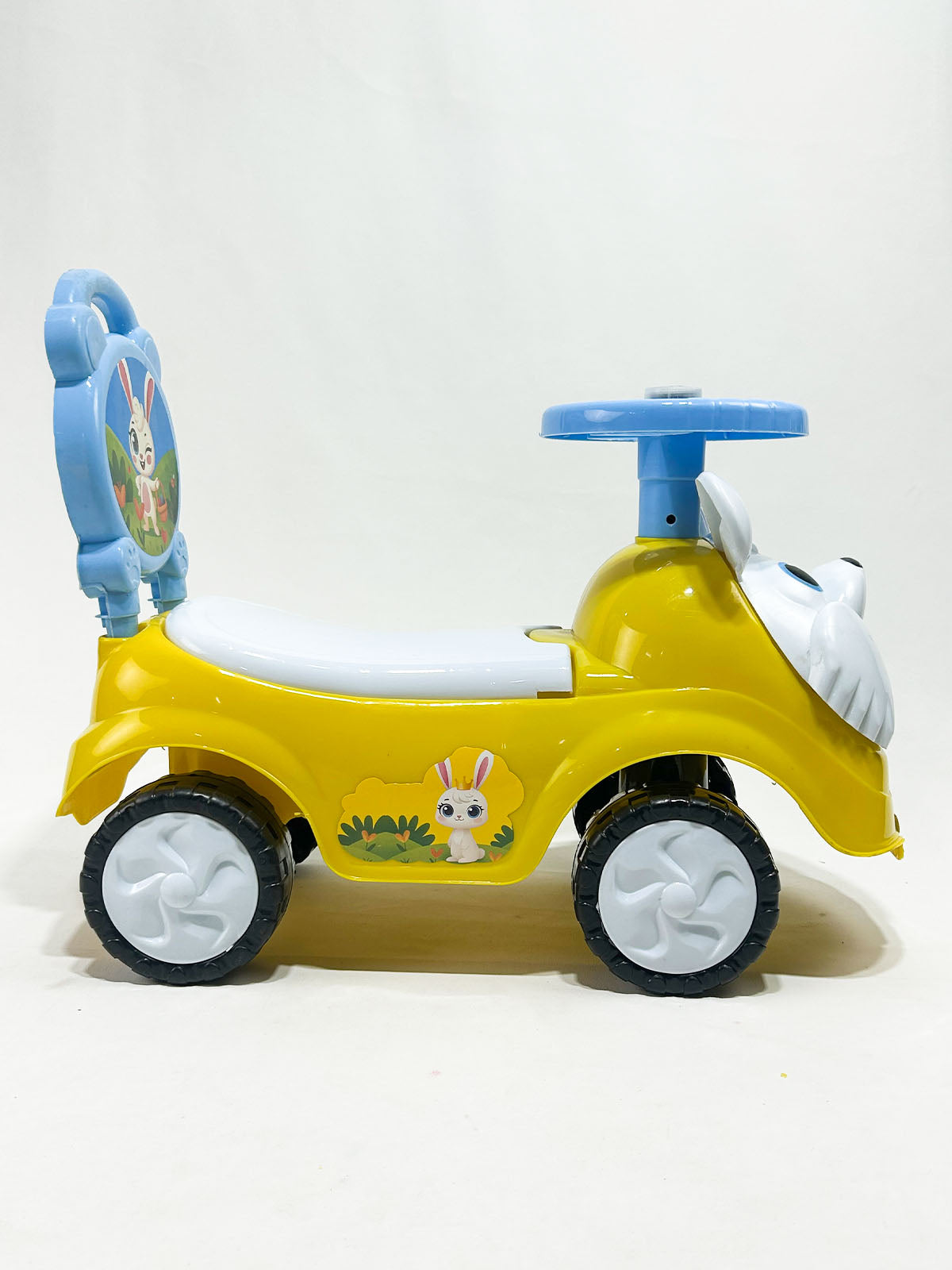 Duck Design Kids Ride-On Push Car with Steering Wheel – Pink & Yellow
