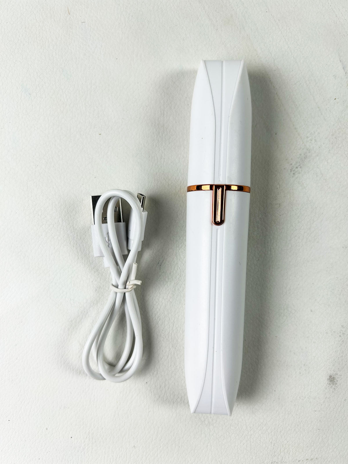 4-in-1 Rechargeable Electric Facial Hair Remover & Multi-Grooming Shaver For Women – White
