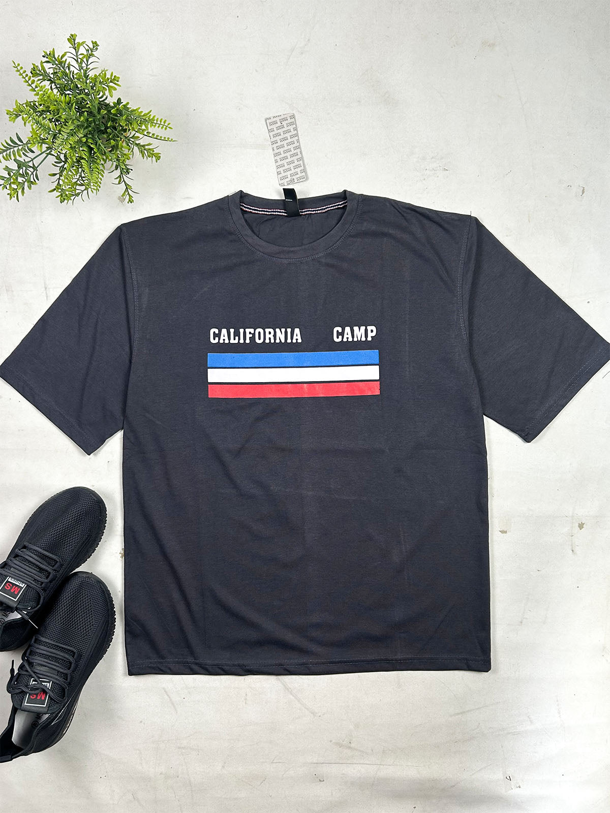 Grey Drop Shoulder T-Shirt For Men's MTS511
