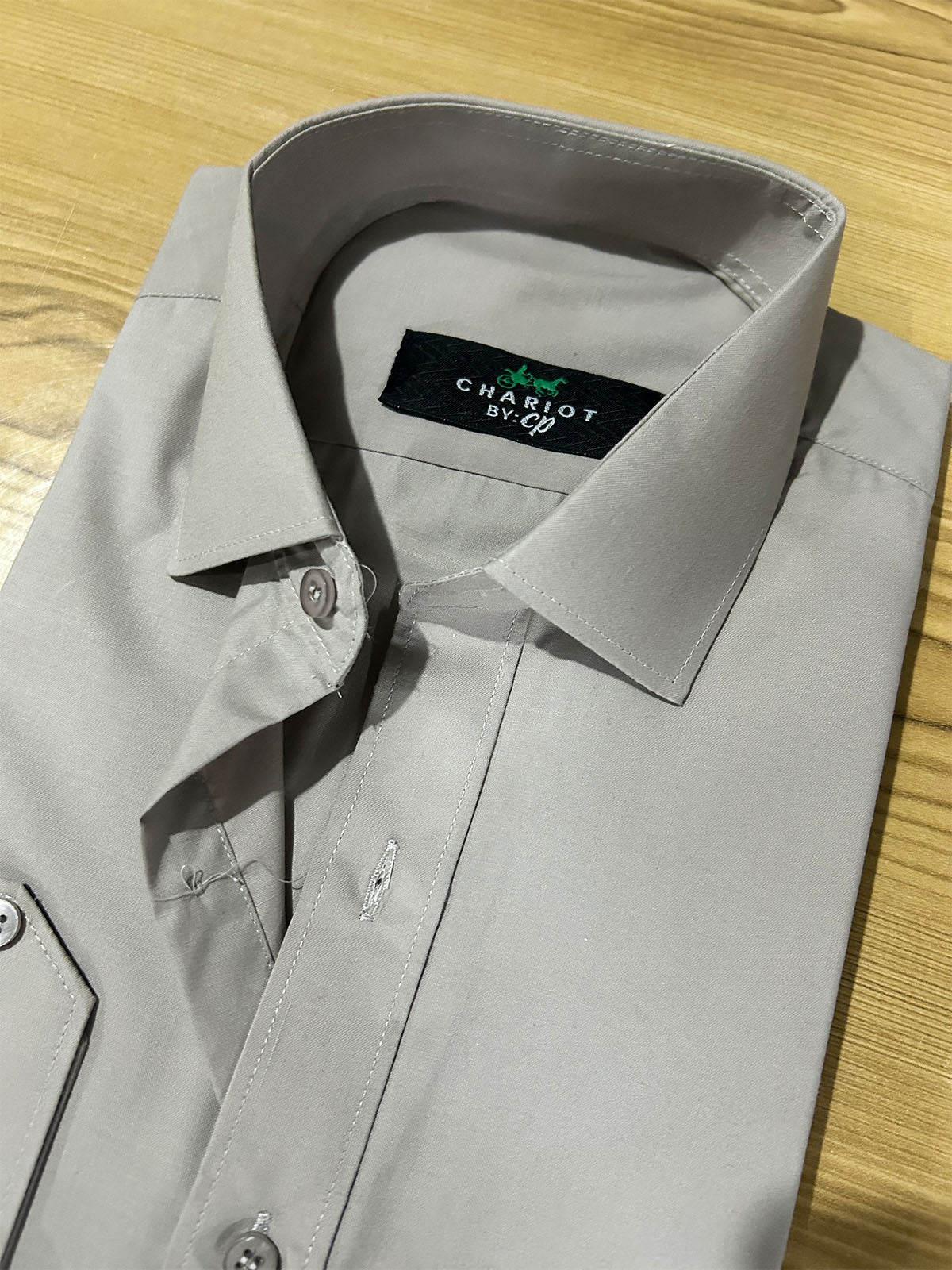 MFS658 Plain Formal Dress Shirt Light Brown