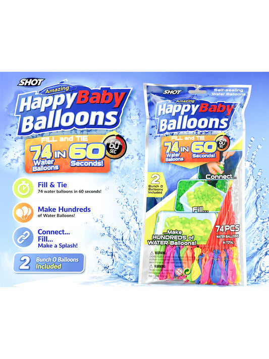 Magic Water Filling Balloon, 74 Pcs Water Balloons Bomb