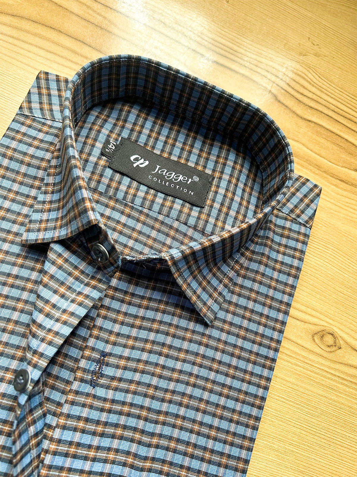 MFS695 Men's Formal Dress Shirt LB Checks