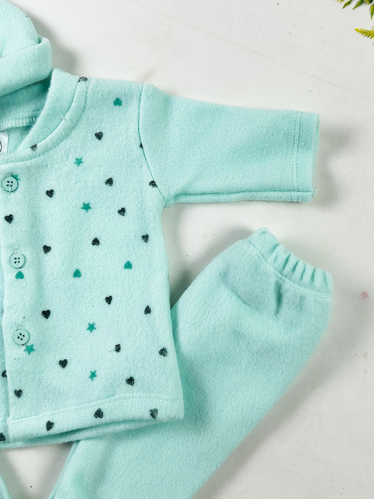 0Mth - 3Mth HW Green 5Pcs Gift Set For Newborn NBGS398