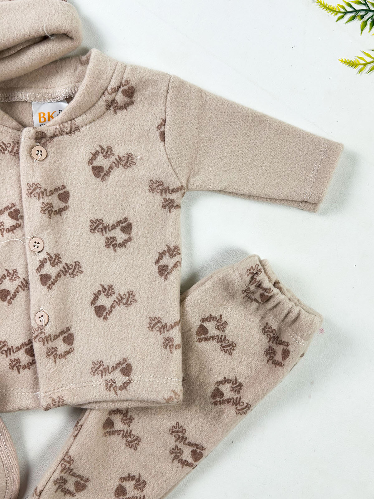 0Mth - 3Mth MP Brown 5Pcs Gift Set For Newborn NBGS401