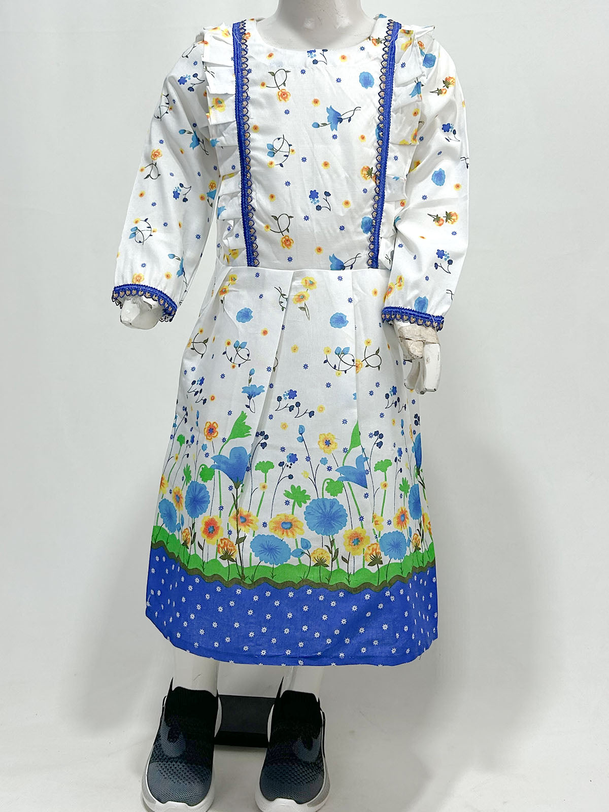 5Yrs - 9Yrs Blue Frock For Girls GF61