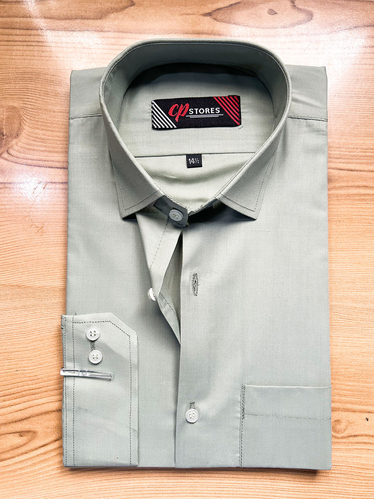 MFS703 Men's Formal Dress Shirt Light Green
