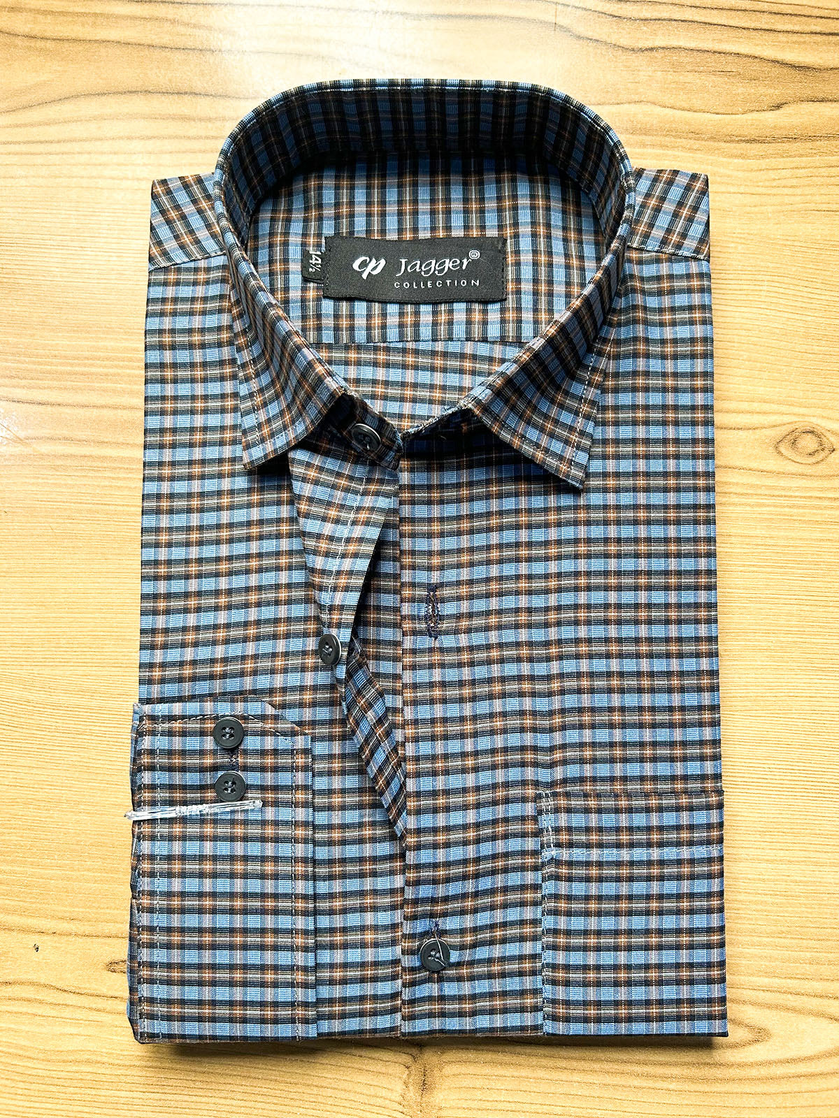 MFS695 Men's Formal Dress Shirt LB Checks