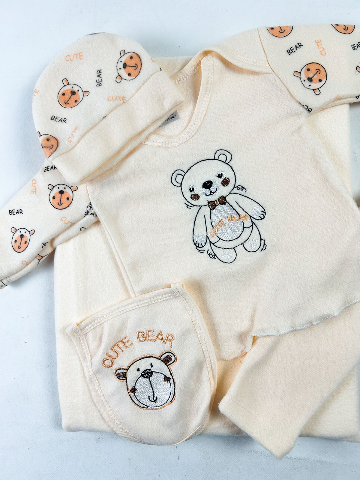 0Mth - 3Mth CB Fawn 8Pcs Fleece Gift Set For Newborn NBGS406