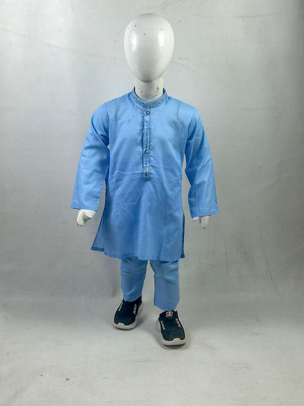 2Yrs - 4Yrs Sky Kurta Pajama Suit For Boys AM BKS225
