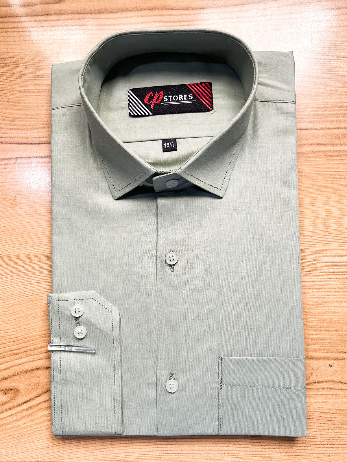 MFS703 Men's Formal Dress Shirt Light Green