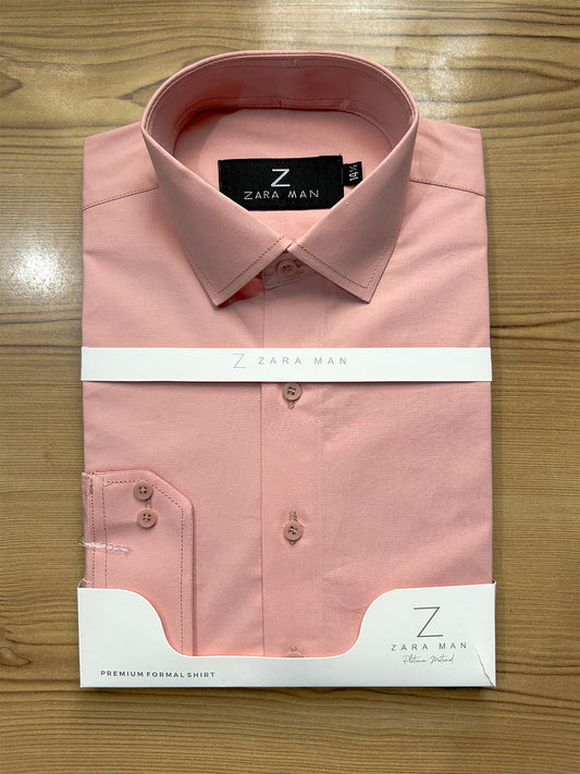 MFS718 100% Cotton Blush Pink Formal Dress Shirt For Men
