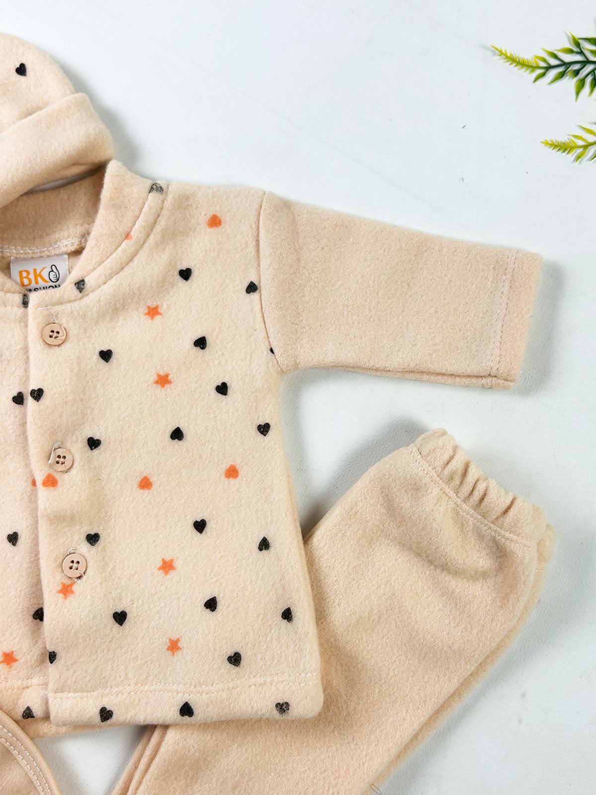 0Mth - 3Mth HW Fawn 5Pcs Fleece Gift Set For Newborn NBGS399