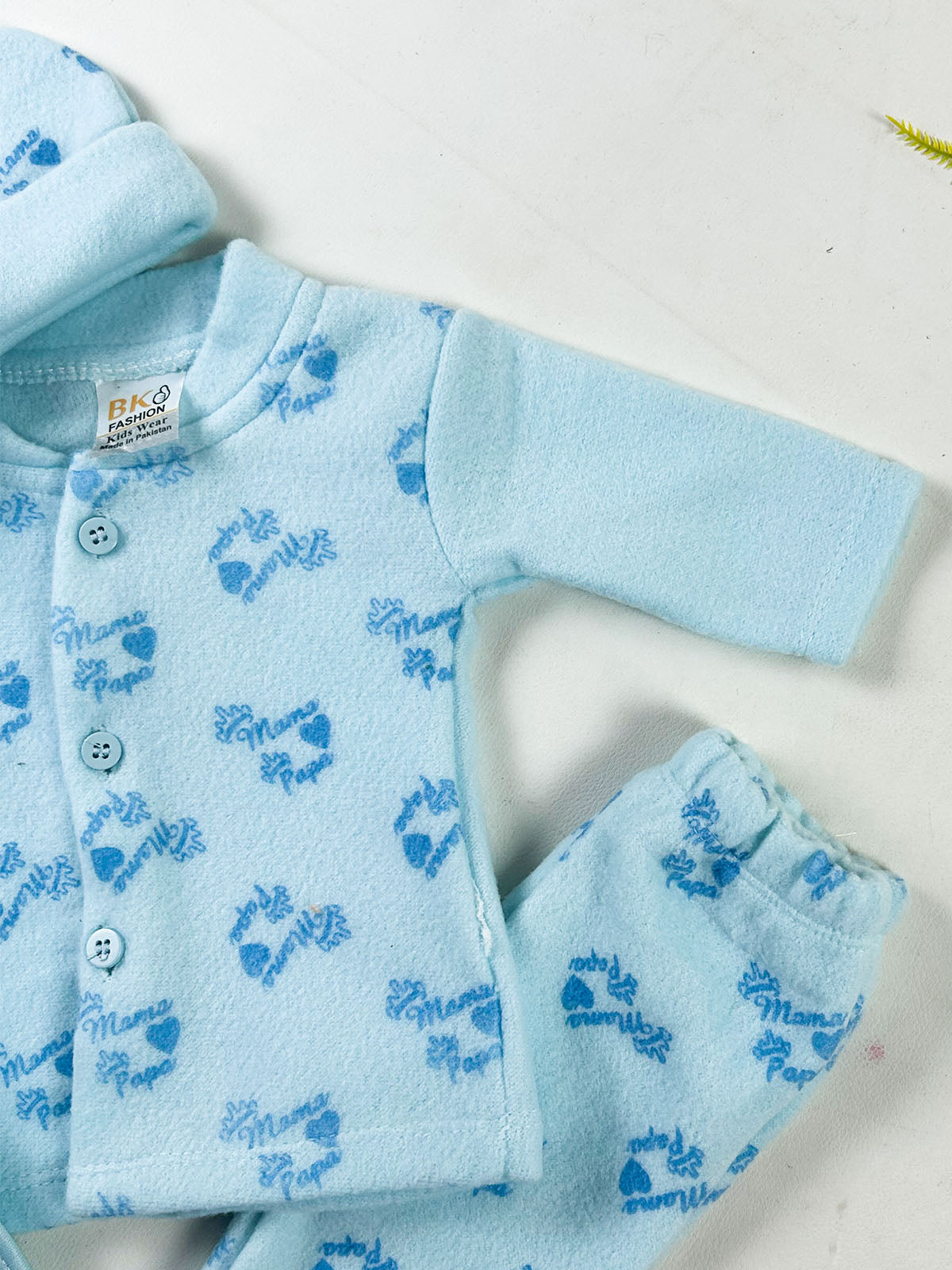 0Mth - 3Mth MP Blue 5Pcs Fleece Gift Set For Newborn NBGS403