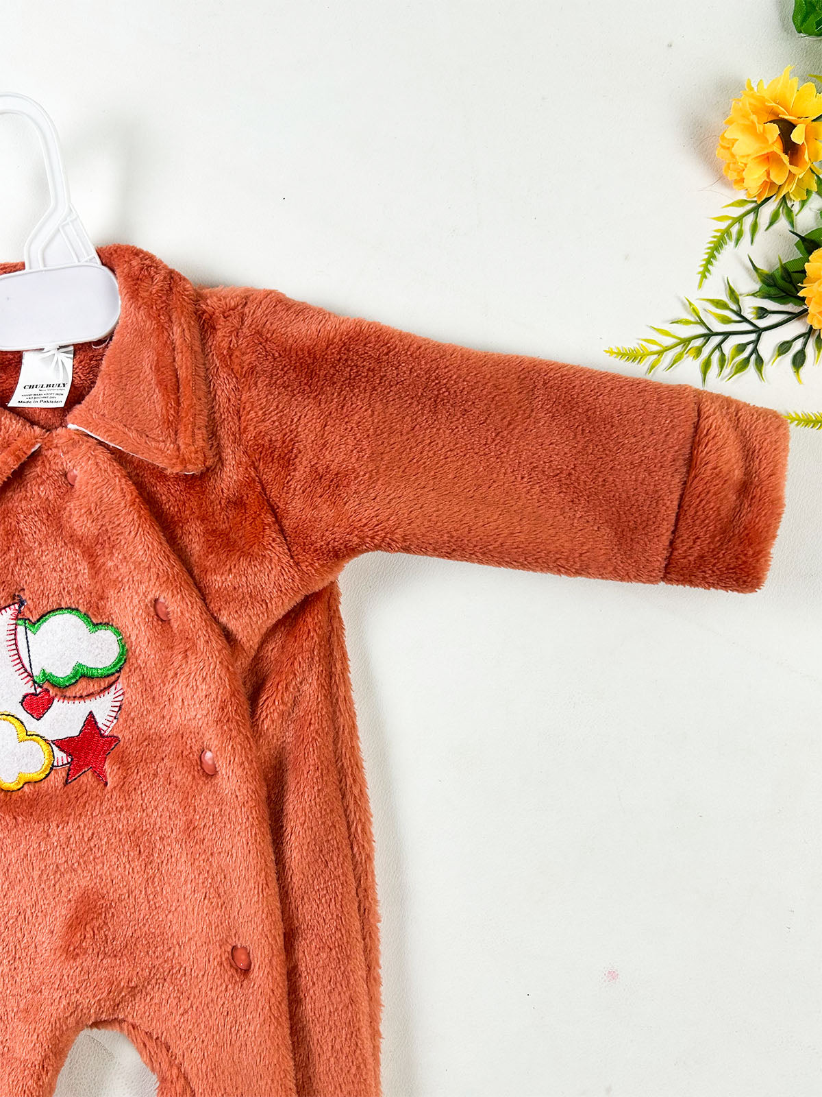 0Mth - 3Mth Orange Romper For Newborn NBR174