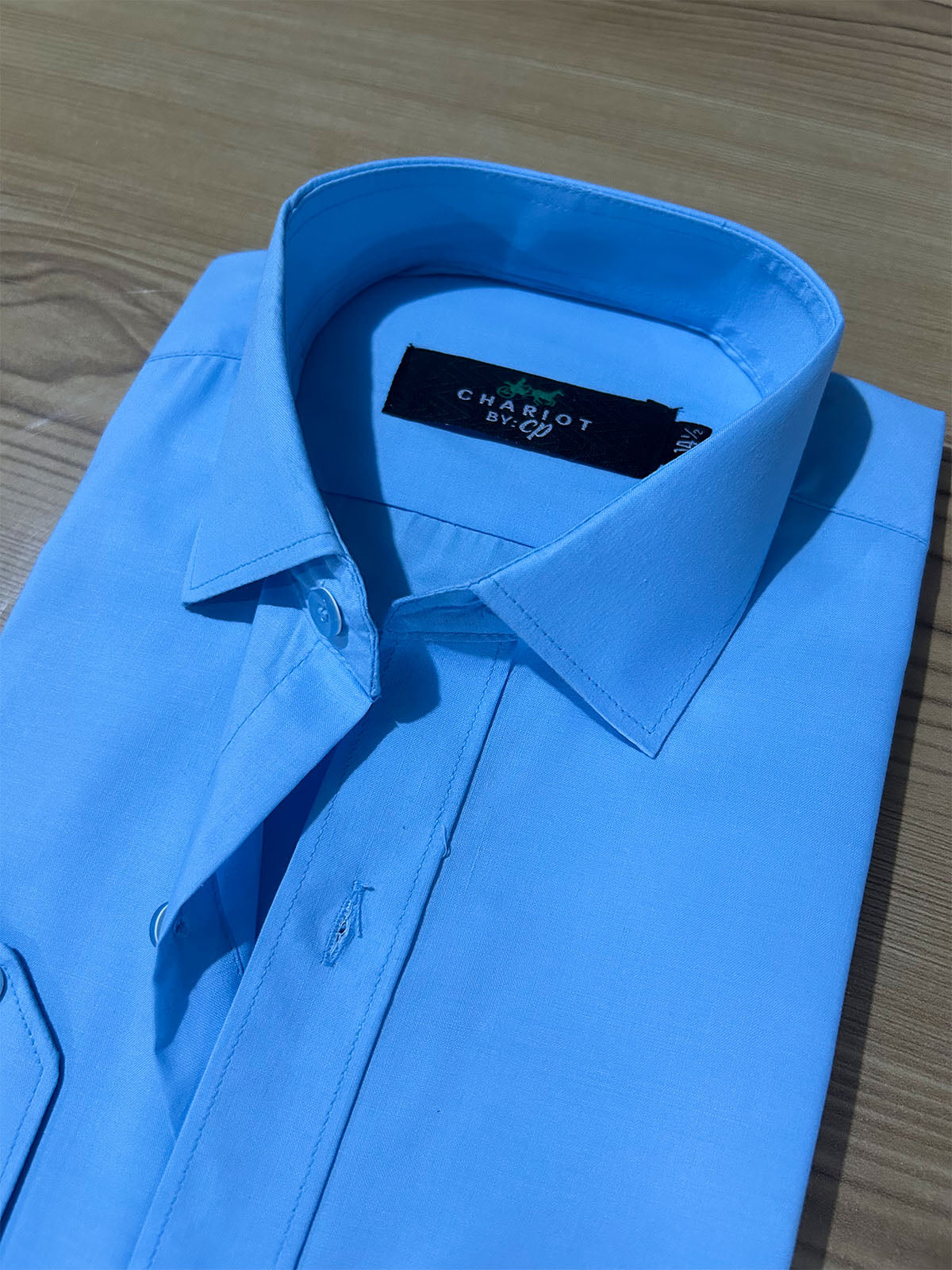 MFS657 Plain Formal Dress Shirt Sky Blue