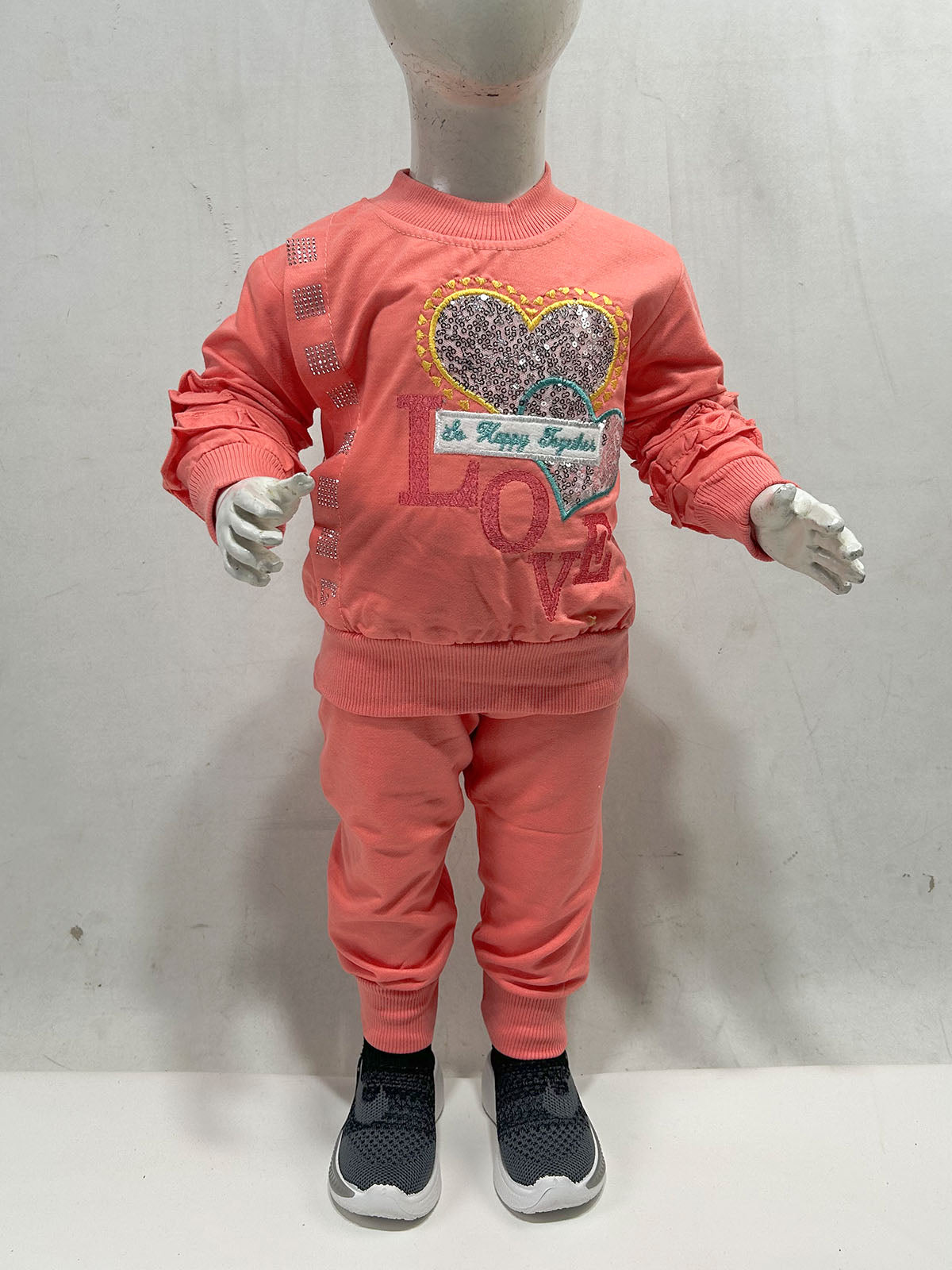 1Yr - 4Yrs Love Peach Suit For Girls GS560