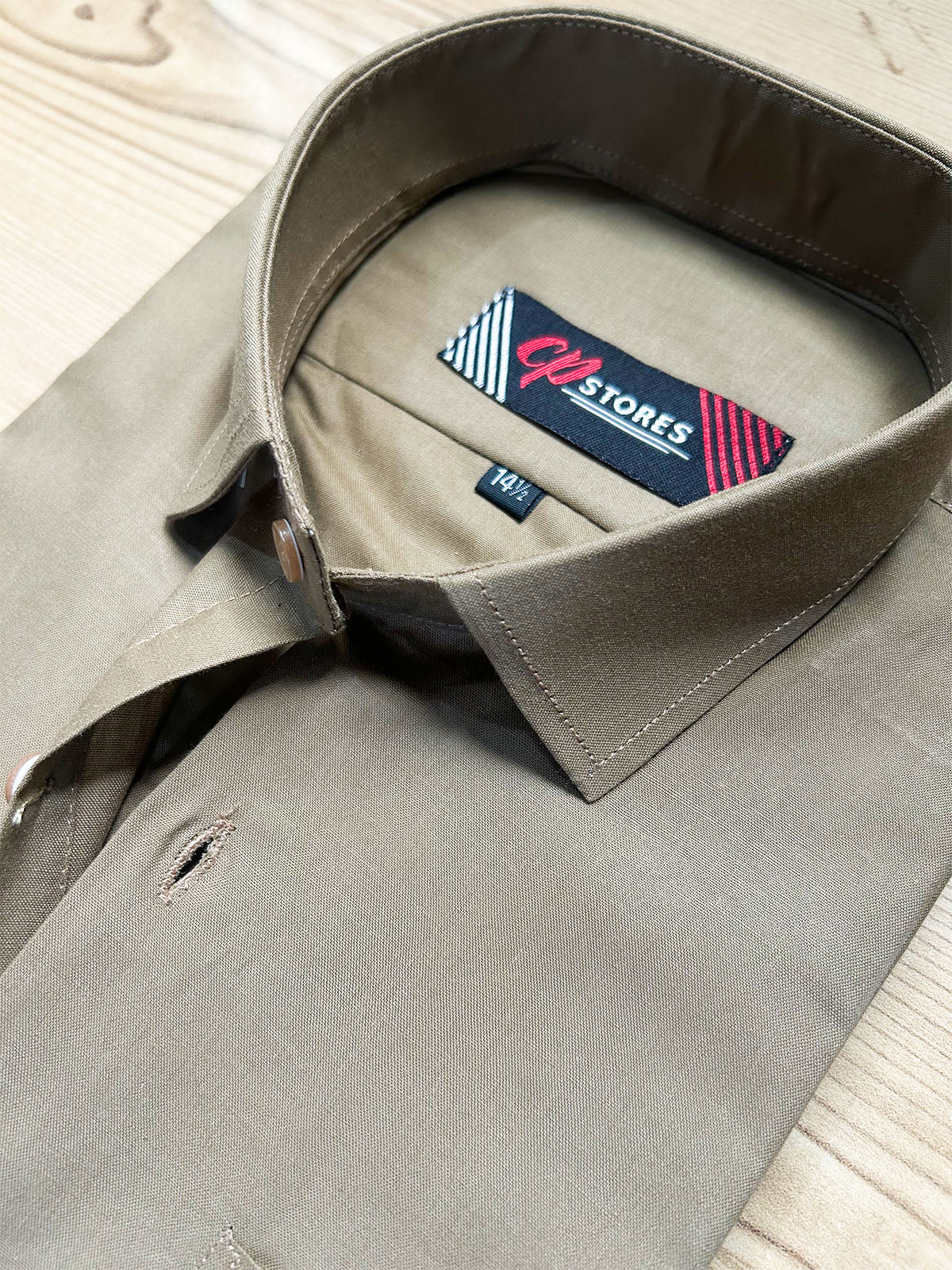 MFS702 Brown Formal Dress Shirt For Men