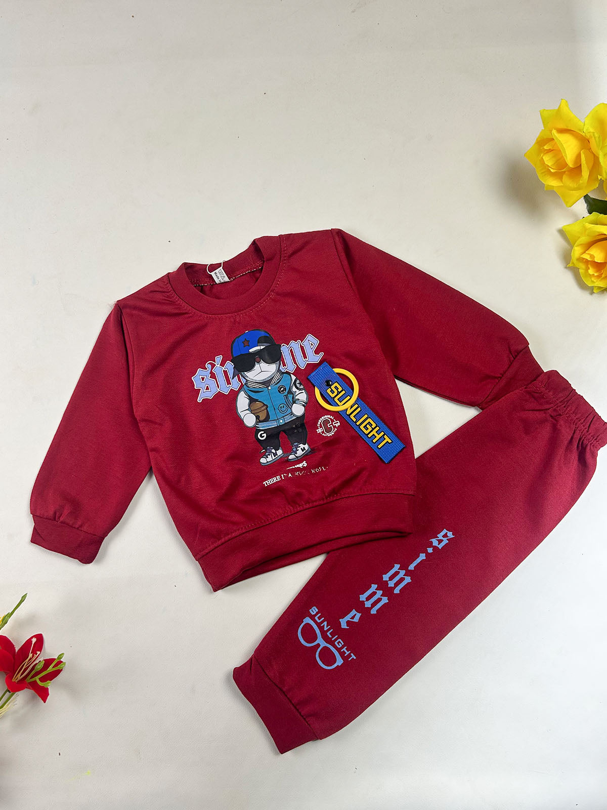 1Yr - 4Yrs Red Suit For Kids BS777