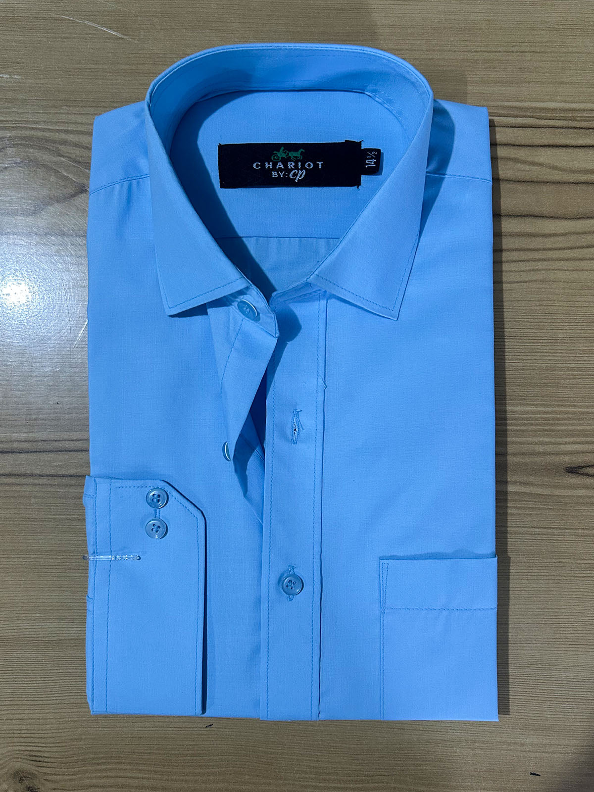 MFS657 Plain Formal Dress Shirt Sky Blue