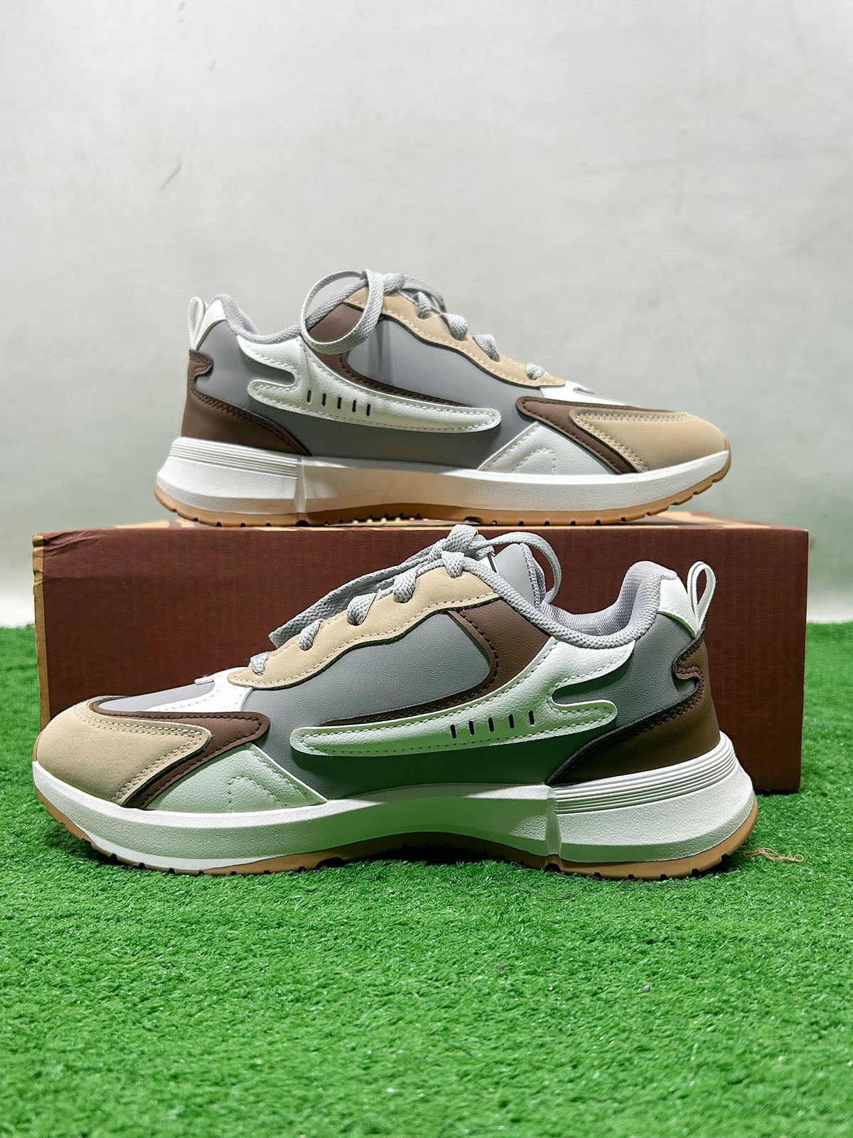 Light Brown Casual Sneakers For Men MJS216