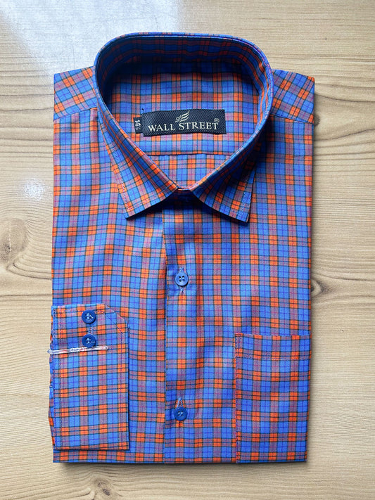 MFS667 RB Checks Formal Dress Shirt For Men