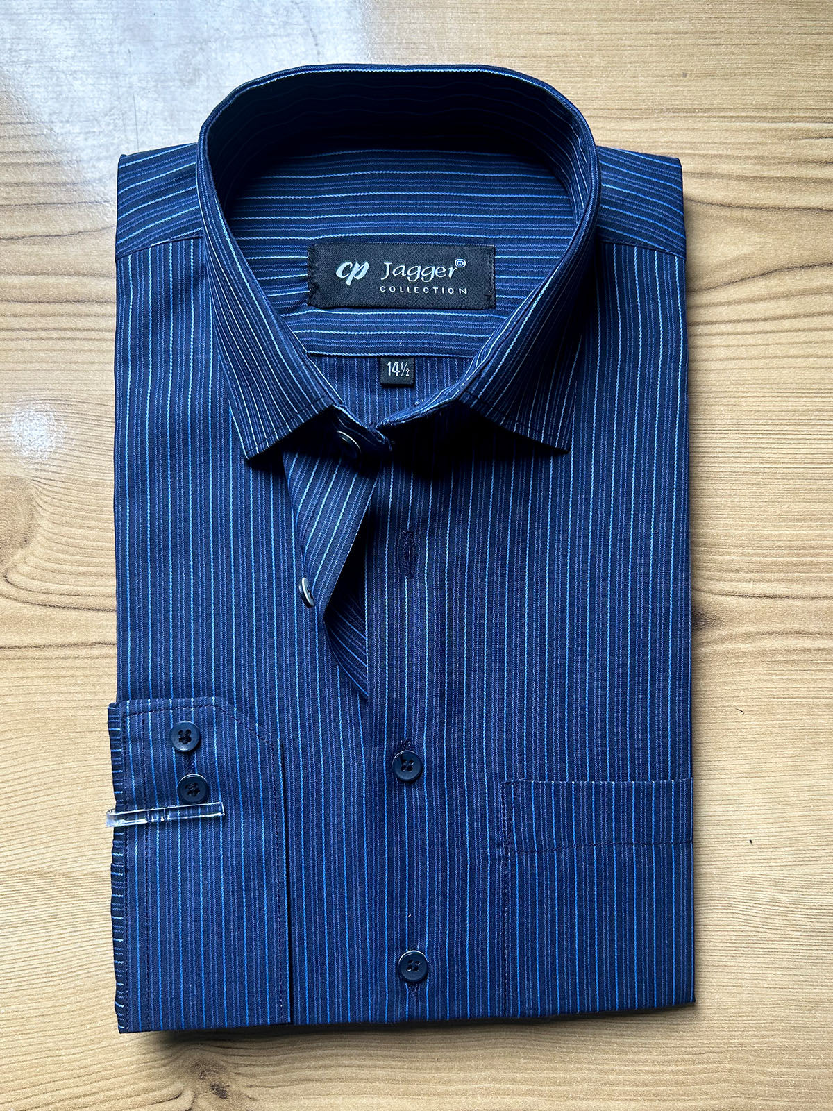 MFS638 Blue Formal Dress Shirt For Men