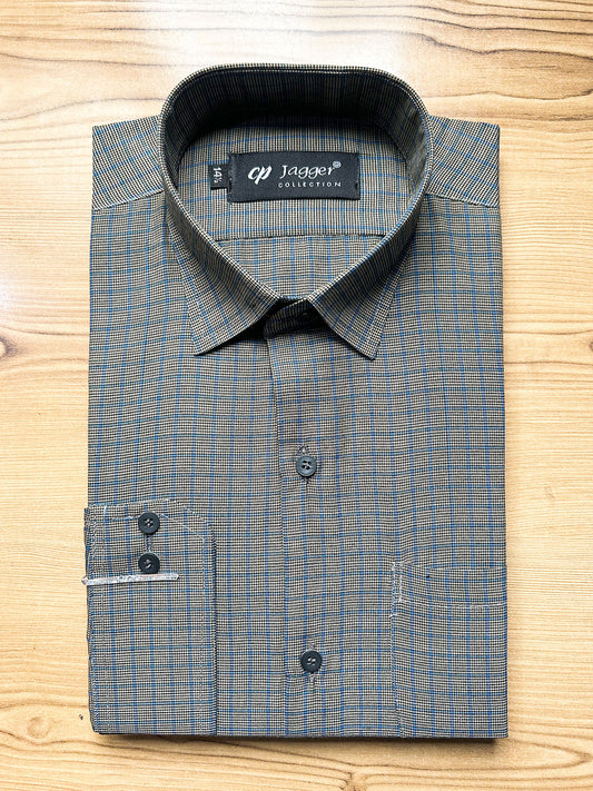 MFS694 Men's Formal Dress Shirt RB Checks