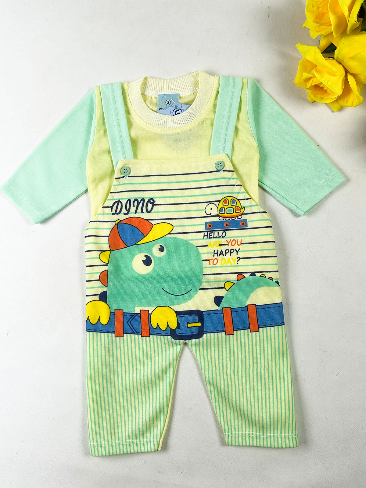 3Mth - 9Mth Green Romper For Newborn NBR182