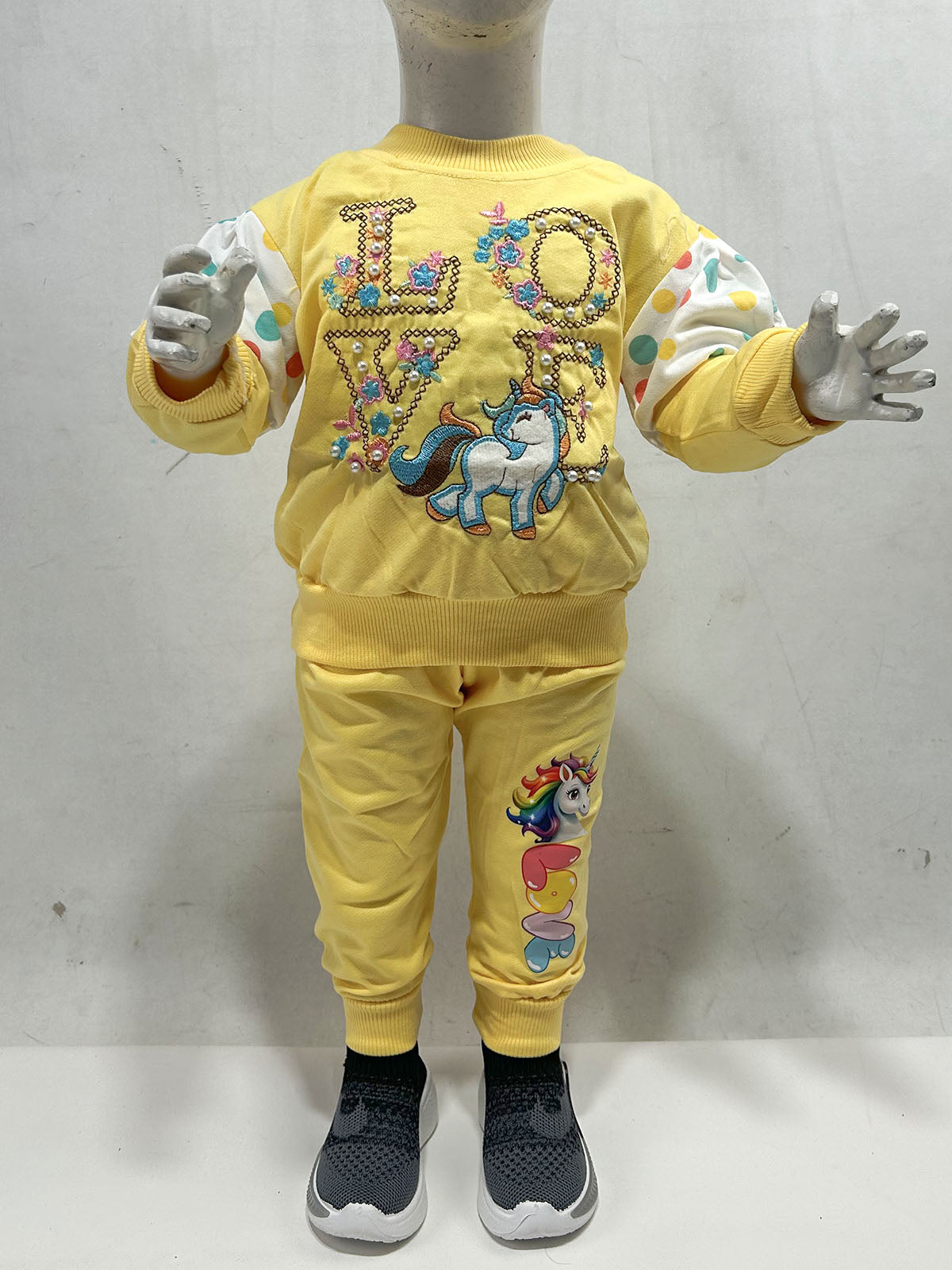 1Yr - 4Yrs Love Yellow Suit For Girls GS565