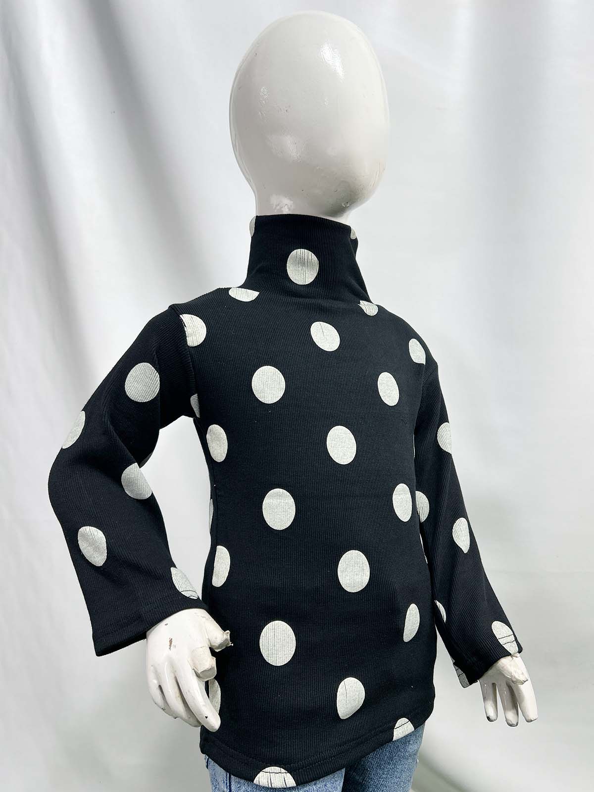 1.5Yr - 5Yrs Black High Neck For Girls TB GHN08