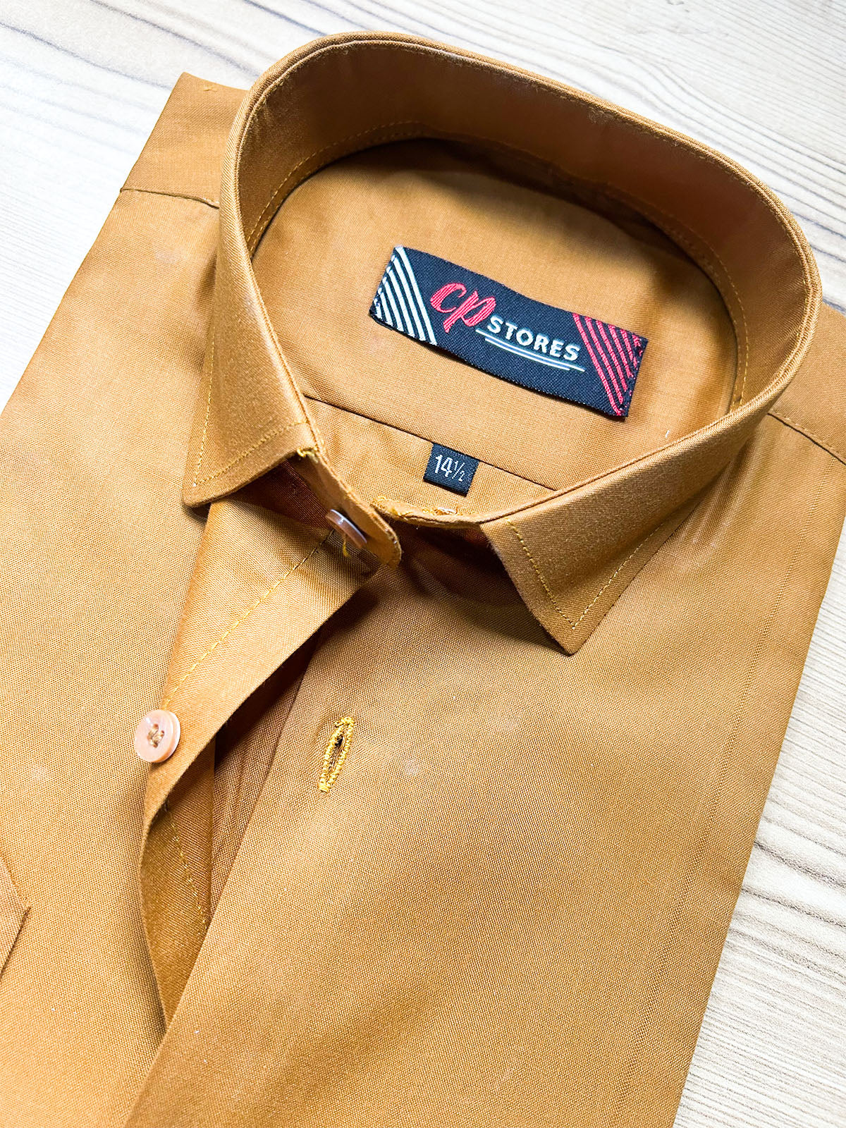 MFS701 Men's Formal Dress Shirt Rust