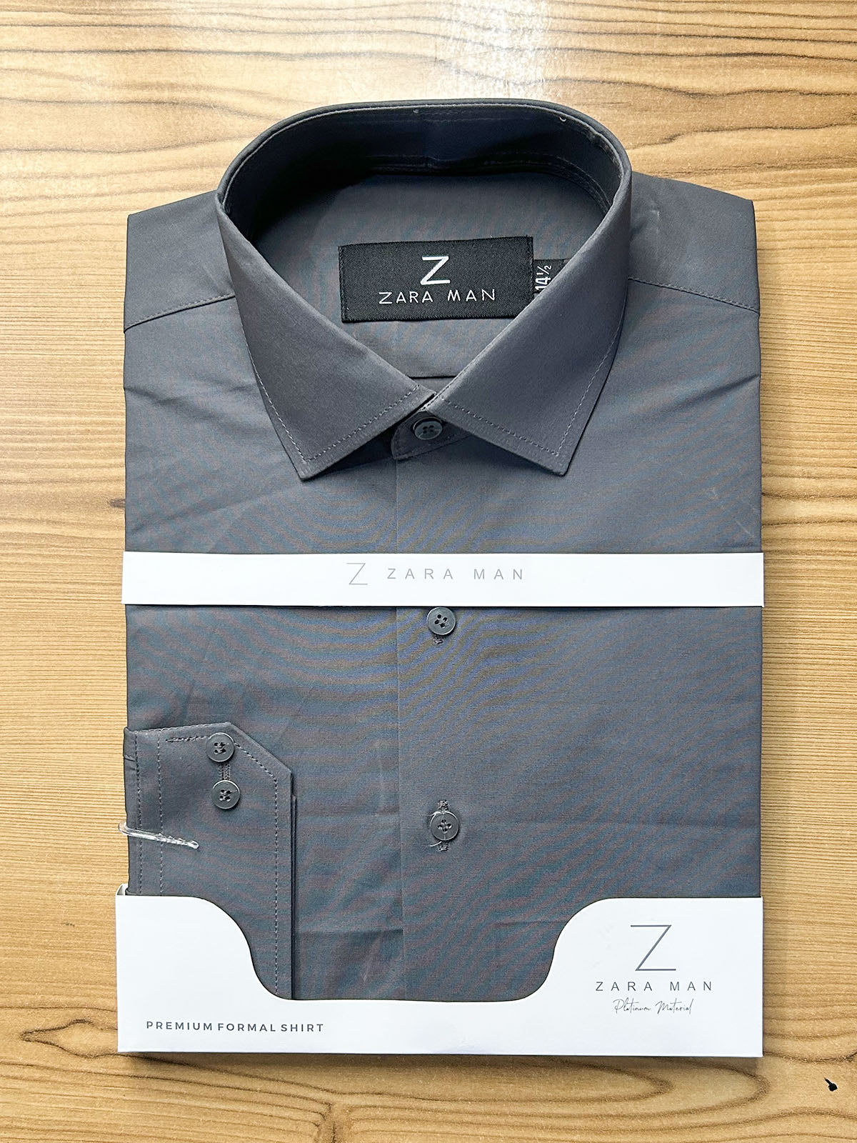 MFS698 Slate Grey Formal Dress Shirt For Men