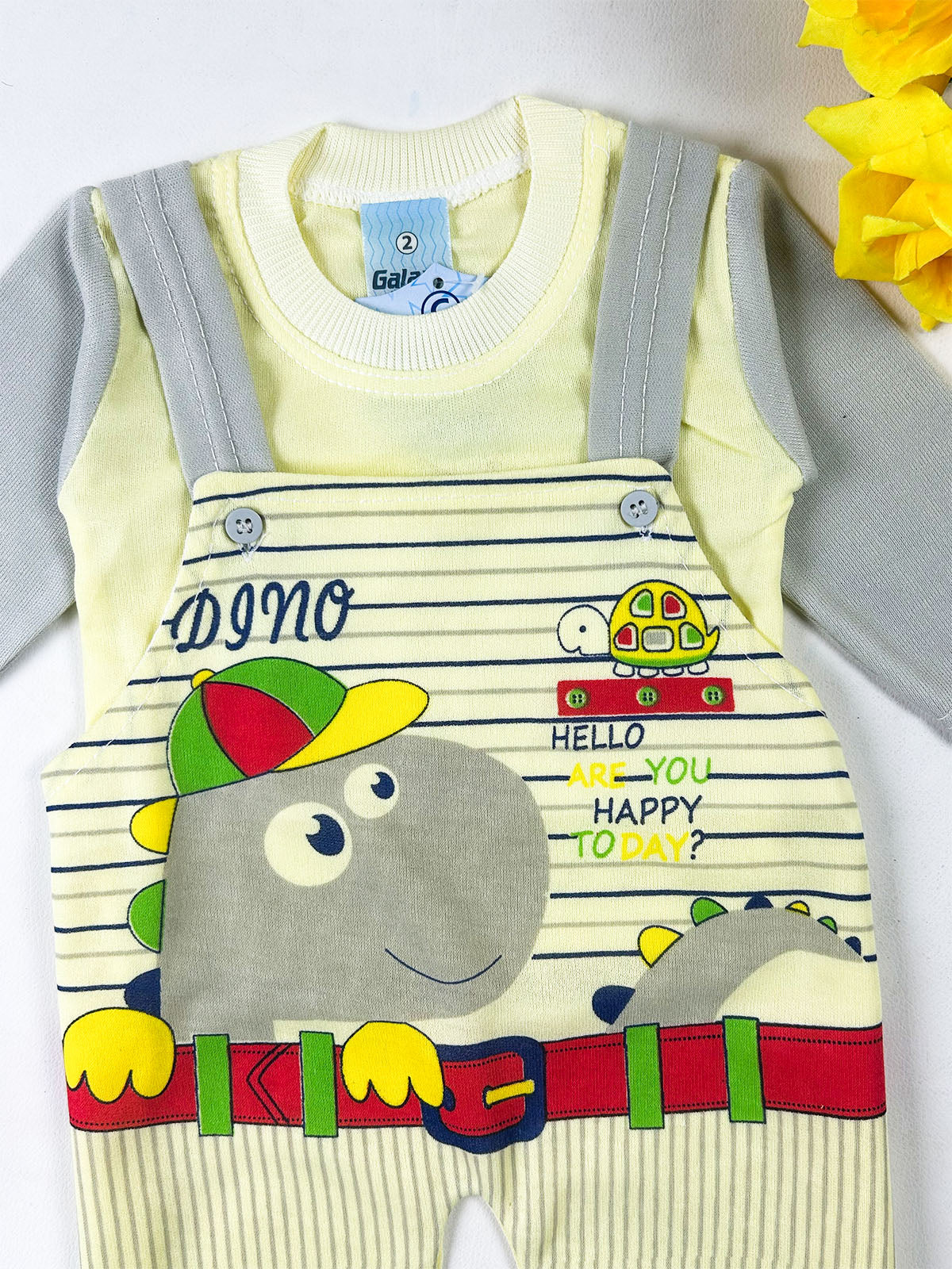 3Mth - 9Mth Grey Romper For Newborn NBR183
