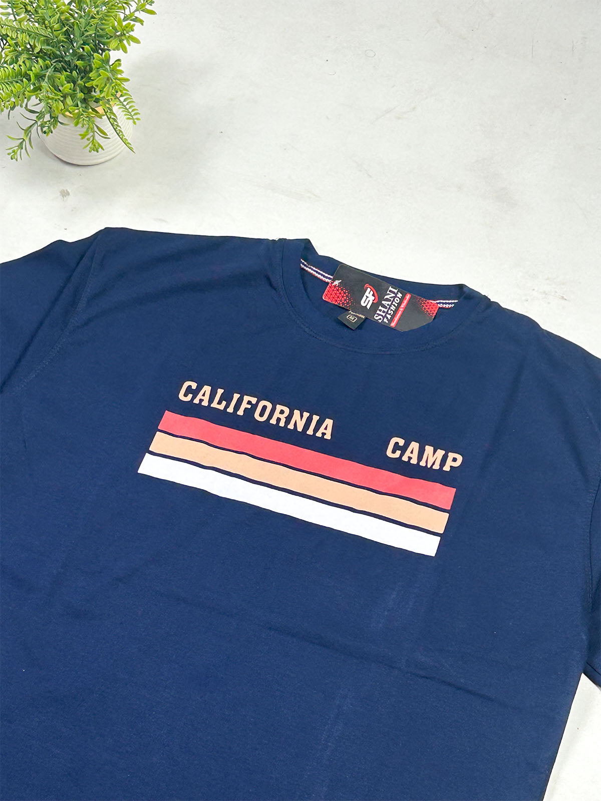 Navy Blue Drop Shoulder T-Shirt For Men's MTS512